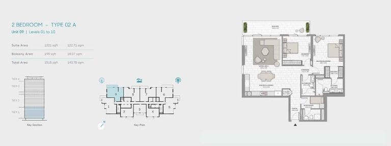 La Vie 2 Bedroom Apartment Type 02 A Floor Plans