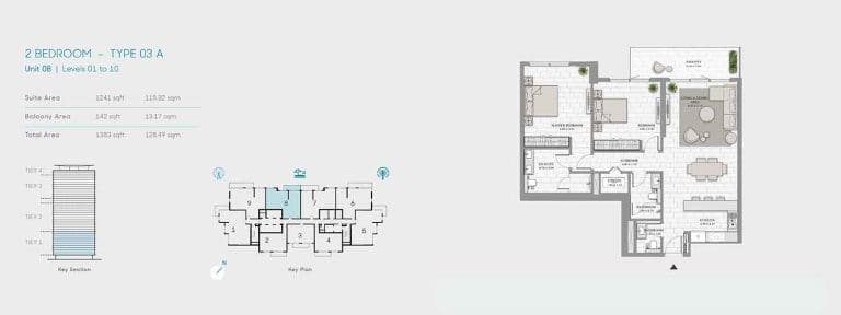 La Vie 2 Bedroom Apartment Type 03 A Floor Plans