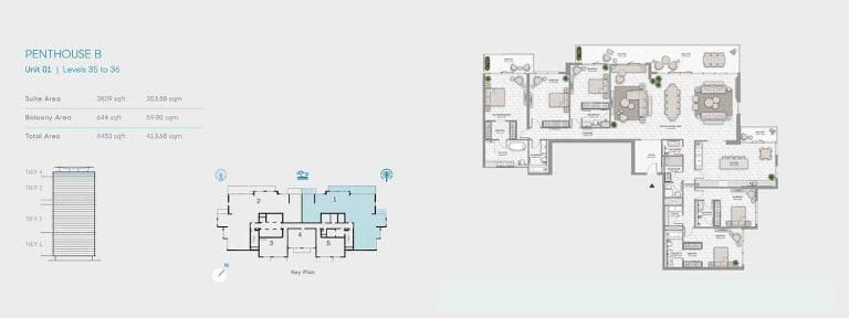 La Vie Penthouse B Floor Plans