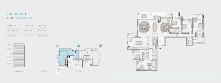 La Vie Penthouse A Floor Plans