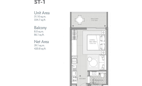 Mag City Meydan Studio Floor Plans