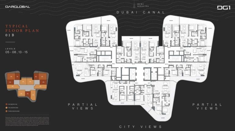 DG1 Living Tower Type 01 B Typical Floor Plans