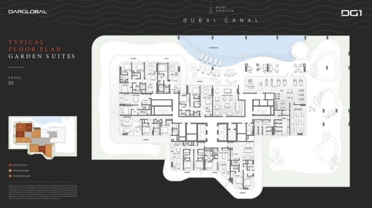DG1 Living Tower Garden Suites Typical Floor Plans
