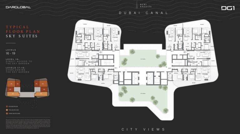 DG1 Living Tower Sky Suites Typical Floor Plans