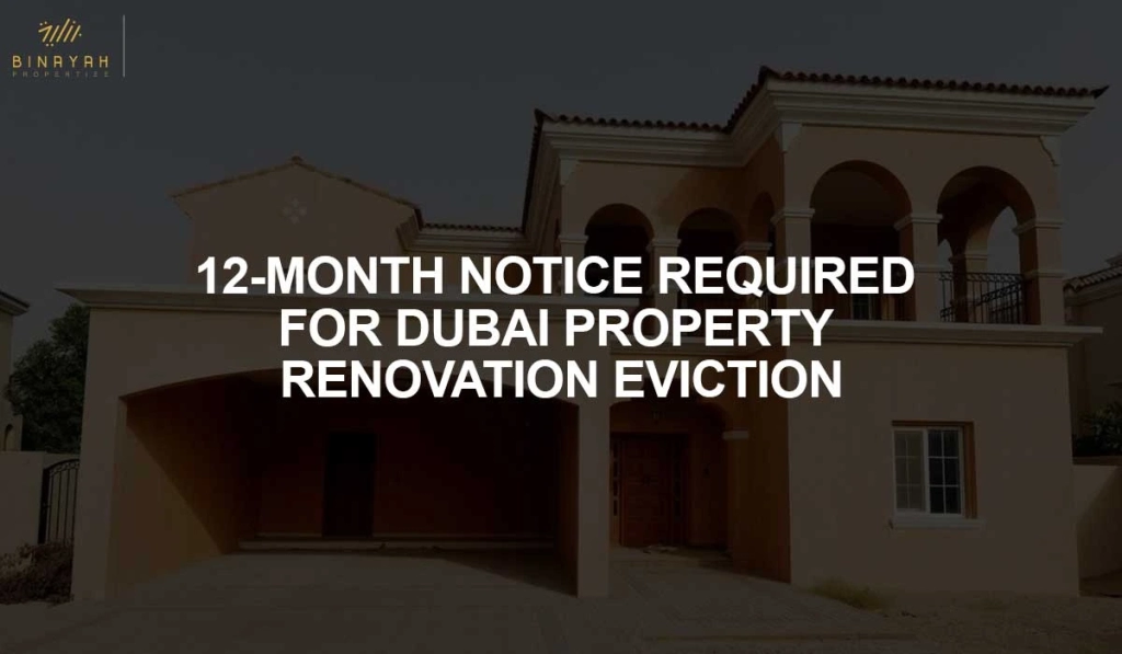 Dubai Properties Renovation Eviction