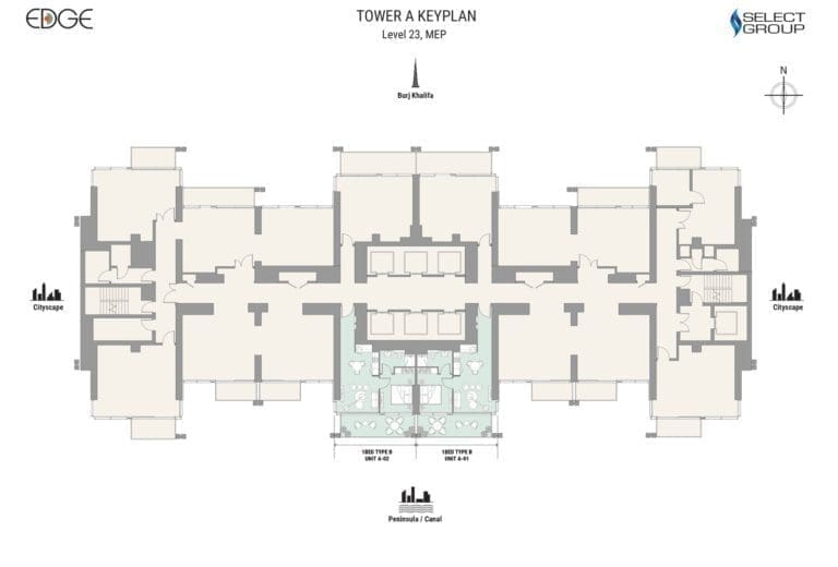 Edge Tower A Level 23 Typical Floor Plan