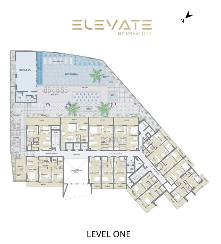 Elevate Apartments Level 1 Floor Plans