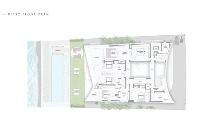 Ellington Villa Collection First Floor Plan