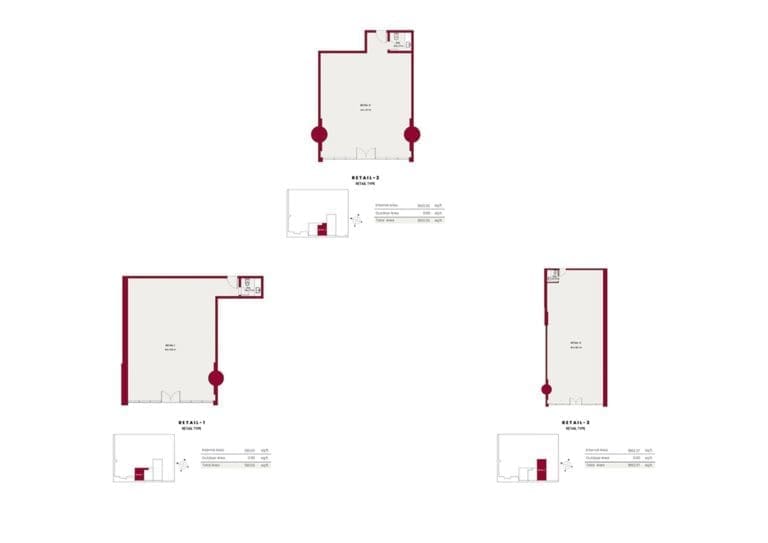 Hadley Heights Retail Unit Floor Plans