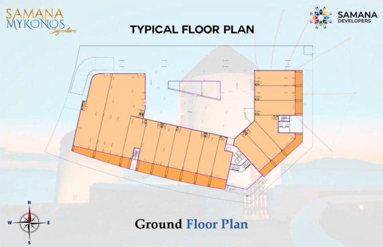 Samana Mykonos Signature Typical Ground Floor Plans
