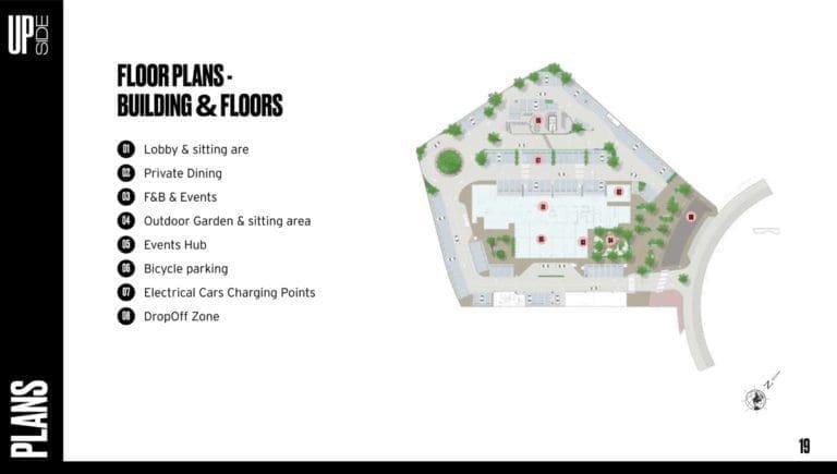 Upside Building and Floor Plans 1