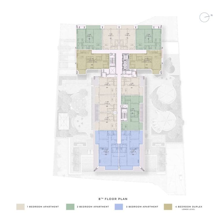 Ellington House 4 – 8th Floor Plans