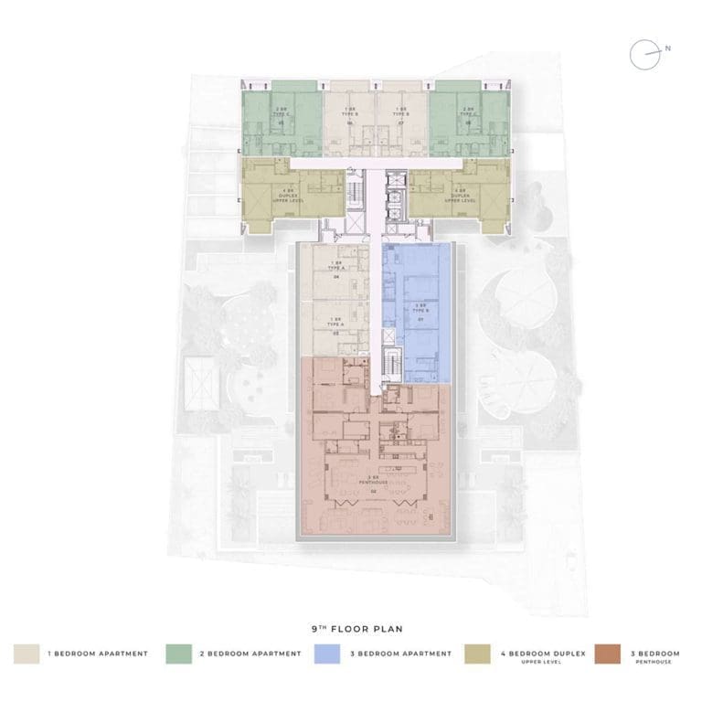 Ellington House 4 – 9th Floor Plans
