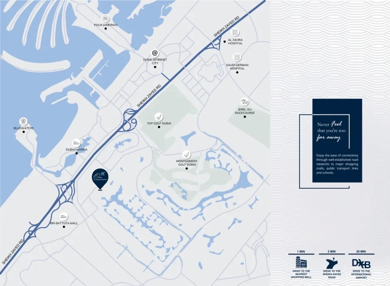 Orra The Embankment Location Map