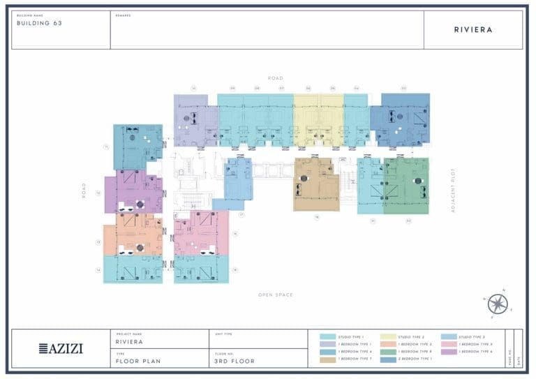 Azizi Riviera 63 Third Floor Plan
