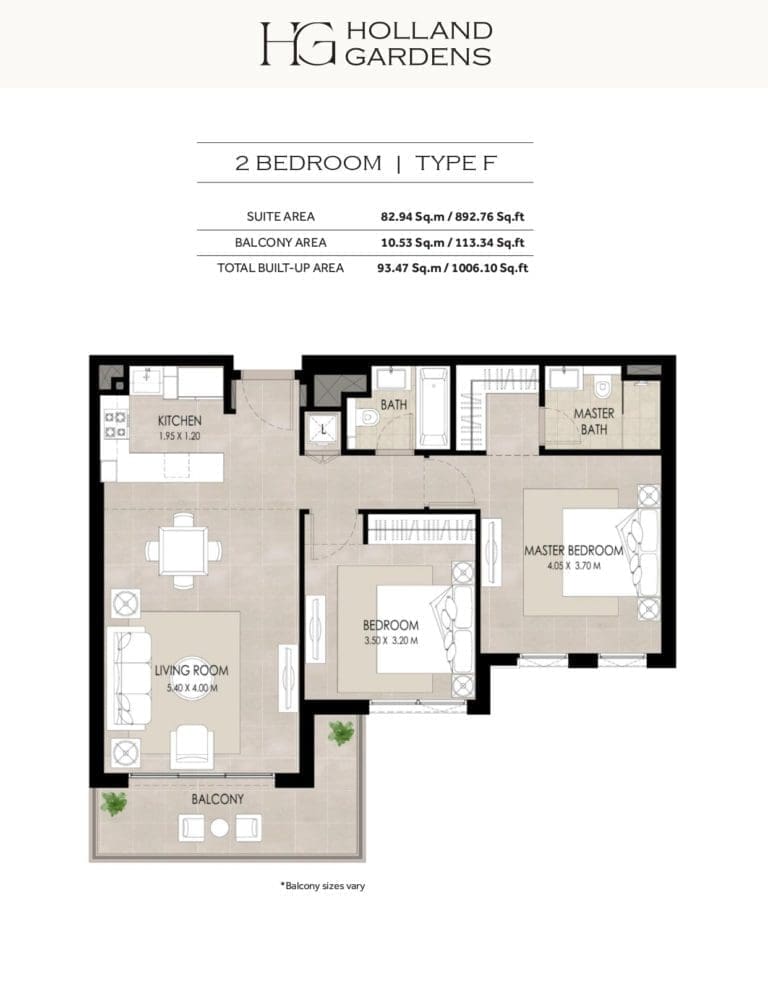 Holland Gardens 2 Bedroom Apartment Floor Plans
