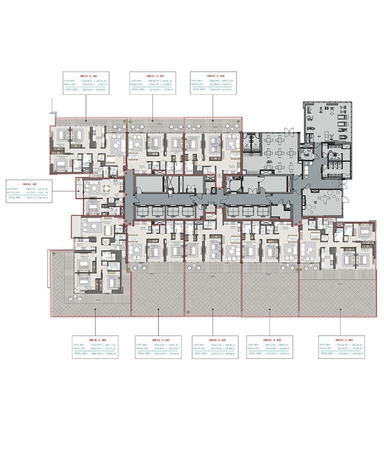 Park Views Residences Typical Floor Plan 1