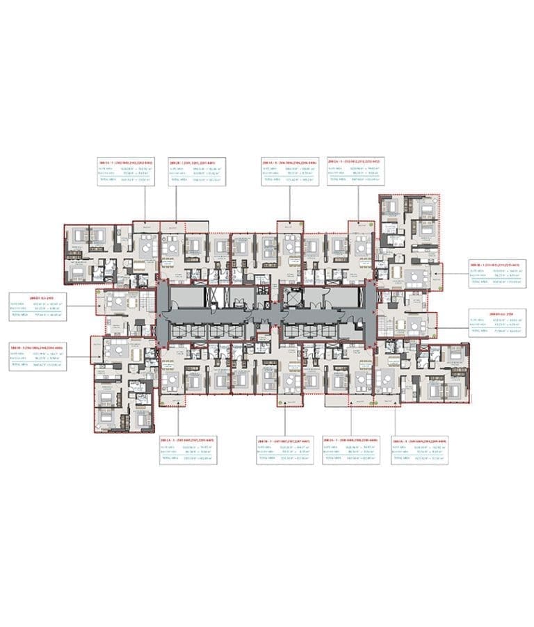 Park Views Residences Typical Floor Plan 4