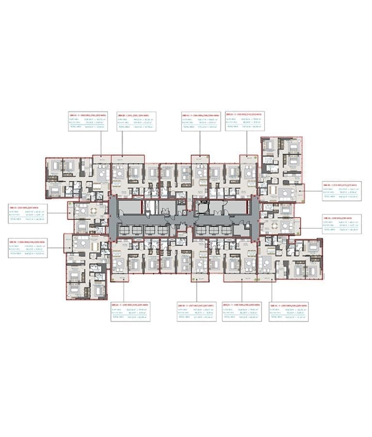 Park Views Residences Typical Floor Plan 5