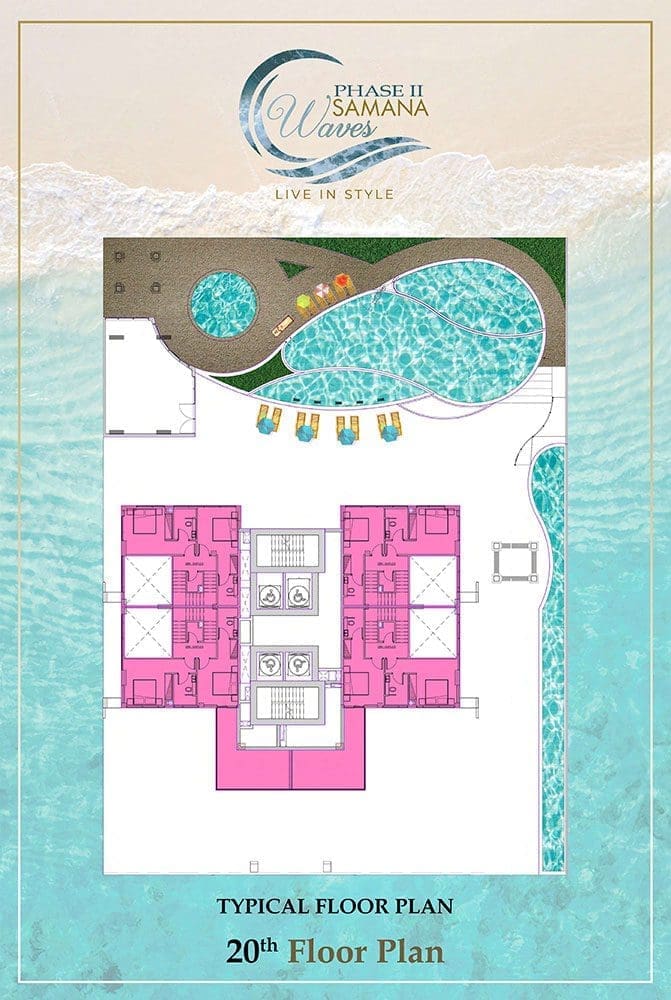 Samana Waves Phase 2 – 20th Floor Typical Floor Plans