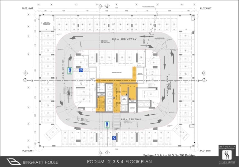 Binghatti House Podium 2, 3 & 4 Floor Plan