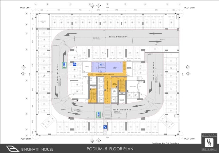 Binghatti House Podium 5 Floor Plan