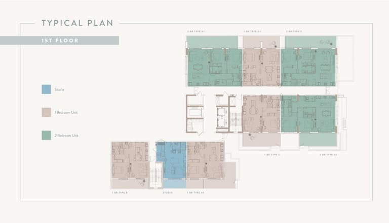 Ellington Berkeley Place 1st Floor Typical Floor Plan