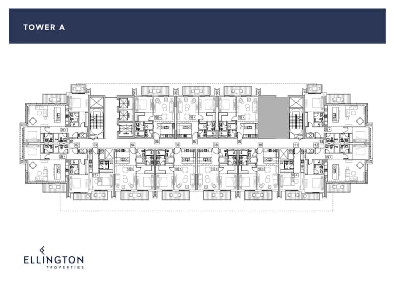 Ellington Kensington Waters Tower A Floor Plans