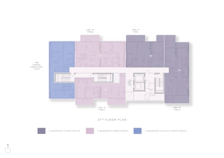 Highbury 27th Floor Plan