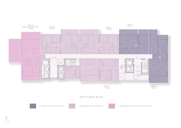 Highbury 23th Floor Plan