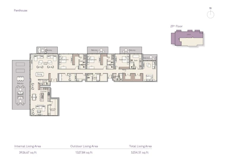 Highbury 29th Floor Plan