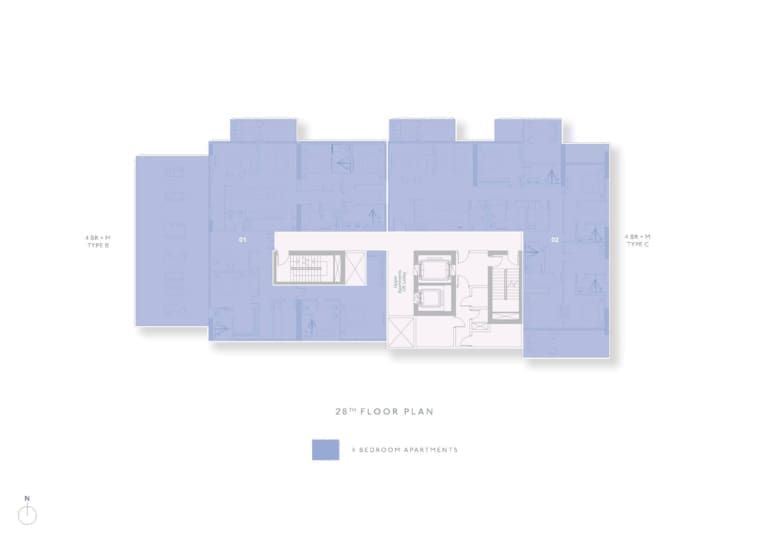 Highbury 28th Floor Plan