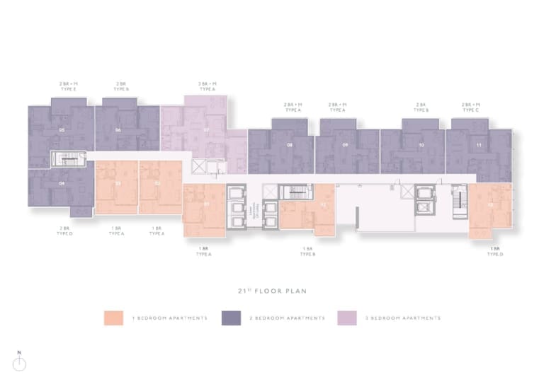 Highbury 21st Floor Plan