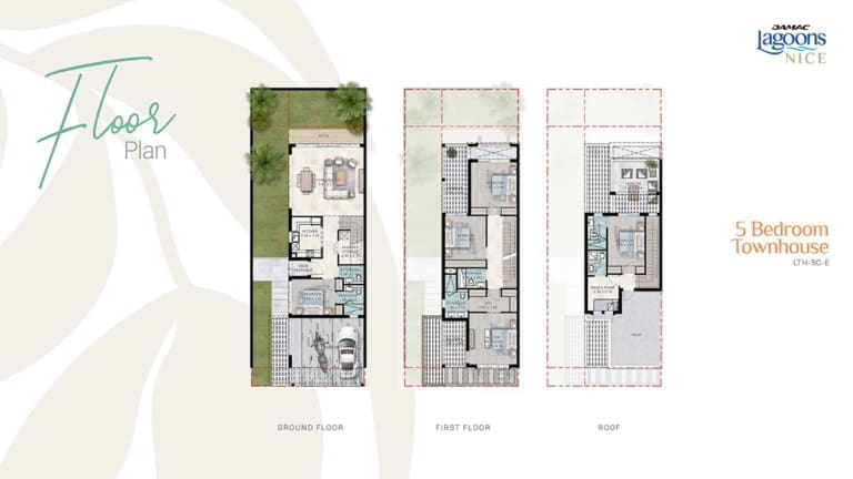 Nice Damac Lagoons 5 Bedroom Townhouse Floor Plans