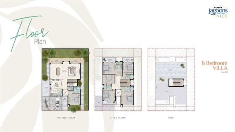 Nice Damac Lagoons 6 Bedroom Villa Floor Plans