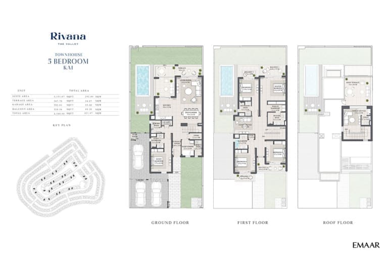 Rivana The Valley 5 Bedroom Townhouse Kai Floor Plans