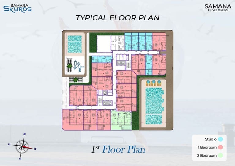 Samana Skyros 1st Floor Typical Floor Plan