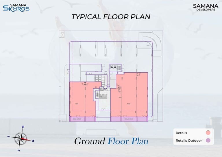 Samana Skyros Ground Floor Typical Floor Plan
