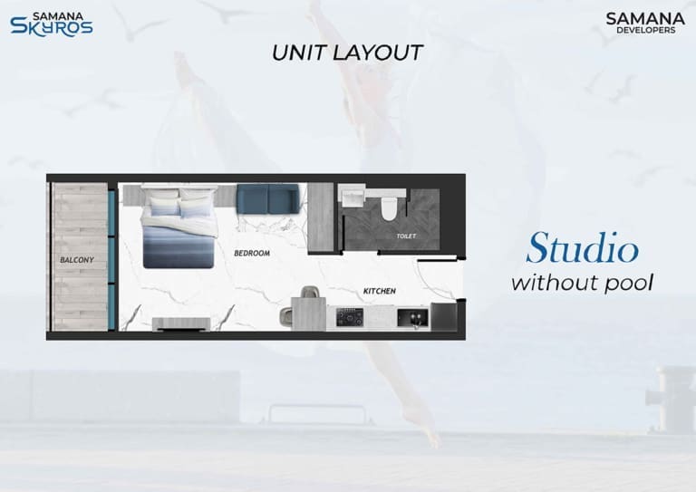 Samana Skyros Studio without Pool Floor Plan