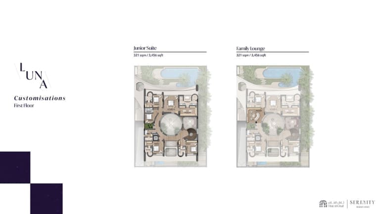 Serenity Mansions 1st Floor Plans