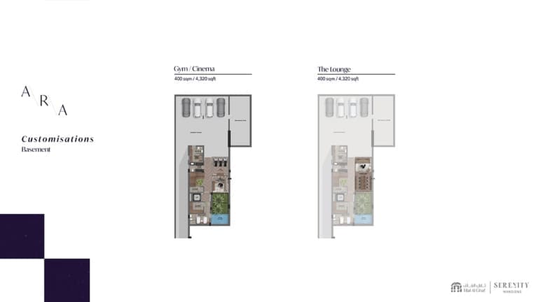 Serenity Mansions Basement Floor Plan