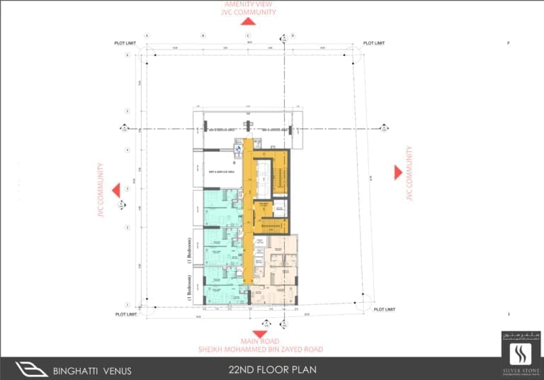 Binghatti Venus 22nd Floor Plan