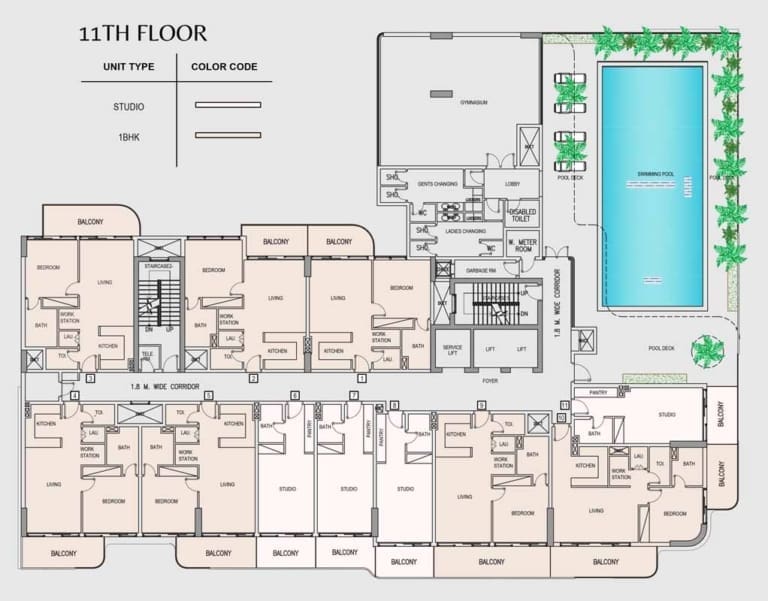 Pearl House 11th Floor Plan