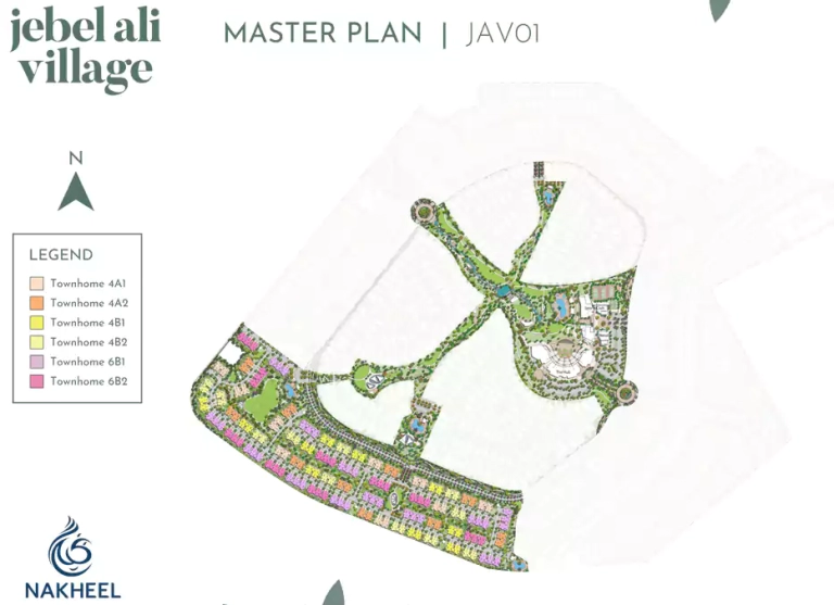 Jebel Ali Village Townhouses Phase 2 MasterPlan