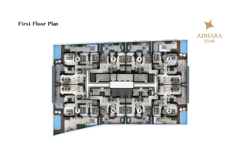 Adhara Star First Floor Plan