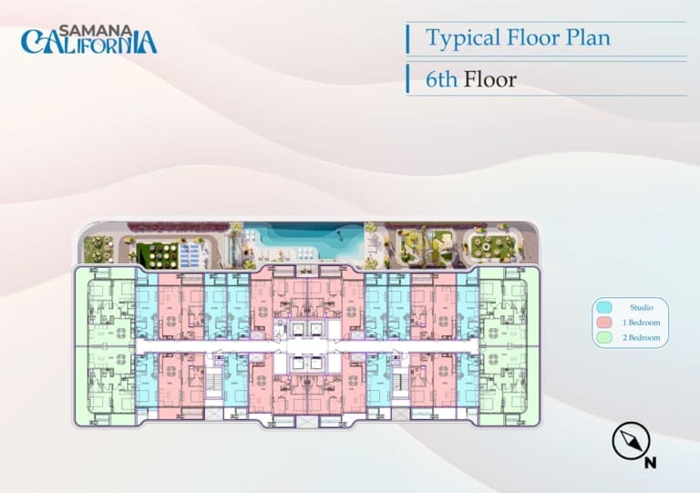 California by Samana 6th Floor Plan