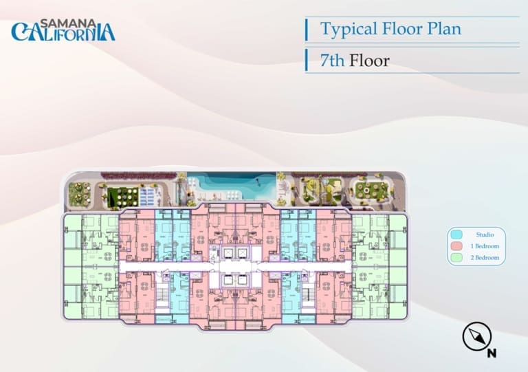 California by Samana 7th Floor Plan