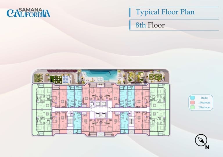 California by Samana 8th Floor Plan