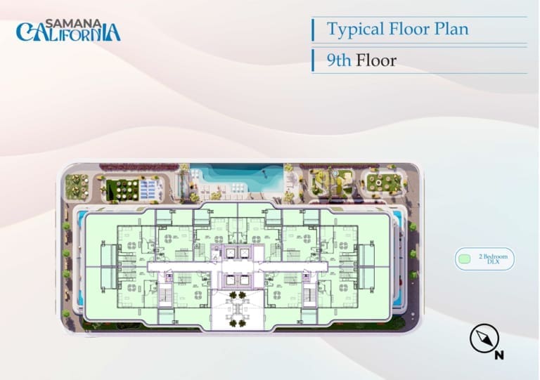 California by Samana 9th Floor Plan