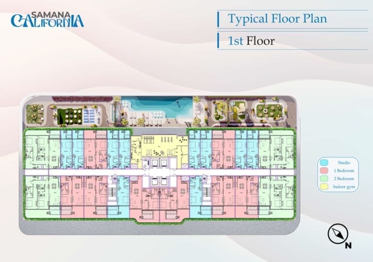 California by Samana 1st Floor Plan